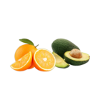 aguacates y naranjas