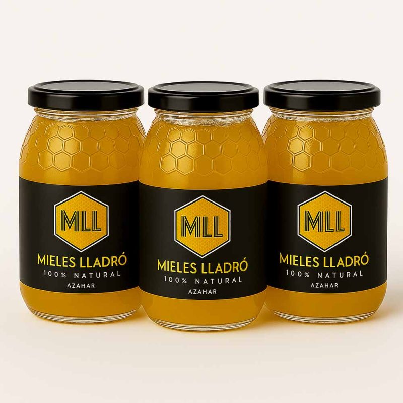 Pack 3 botes de Miel de Azahar 1kg