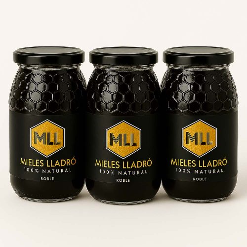Pack 3 botes de Miel de Roble 1kg