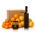 Caja de Navidad Gourmet para regalo: Fruta, Miel y Mistela Valenciana